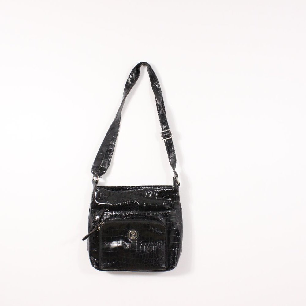 *Rosetti Black Snake Skin Cross Body Bag